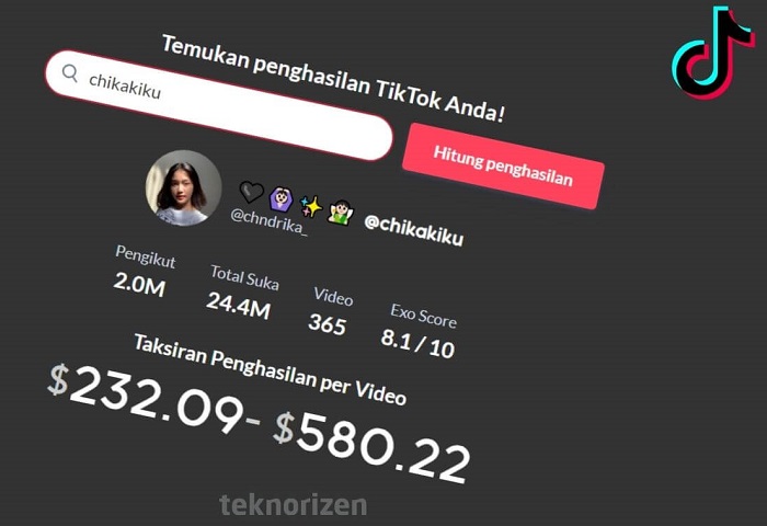 kalkulator uang tiktok