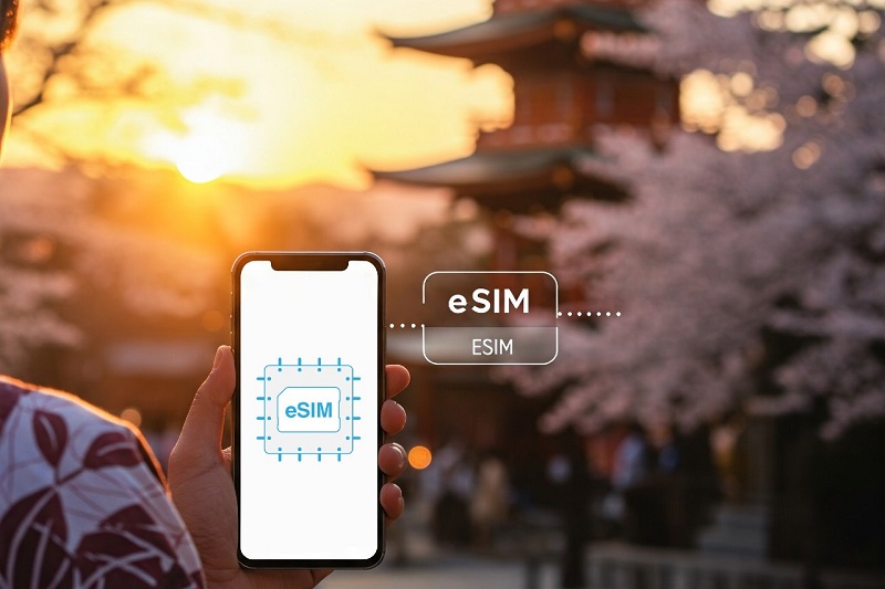 Ilsutrasi eSIM sumber cdjapan jp