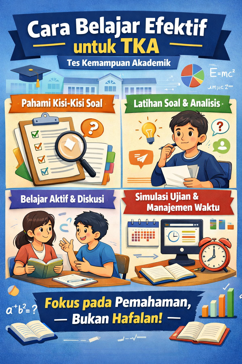 Cara Belajar Efektif untuk TKA, Strategi Terarah agar Skor Maksimal dan Siap Bersaing ChatGPT Image Feb 27 2026 01 55 23 PM