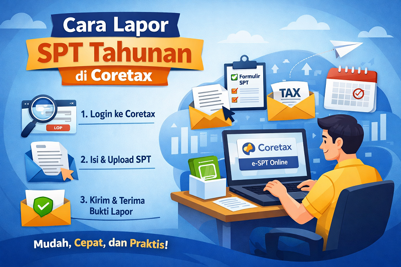 Ilustrasi gambar cara lapor spt tahunan di coretax Sumber Istimewa